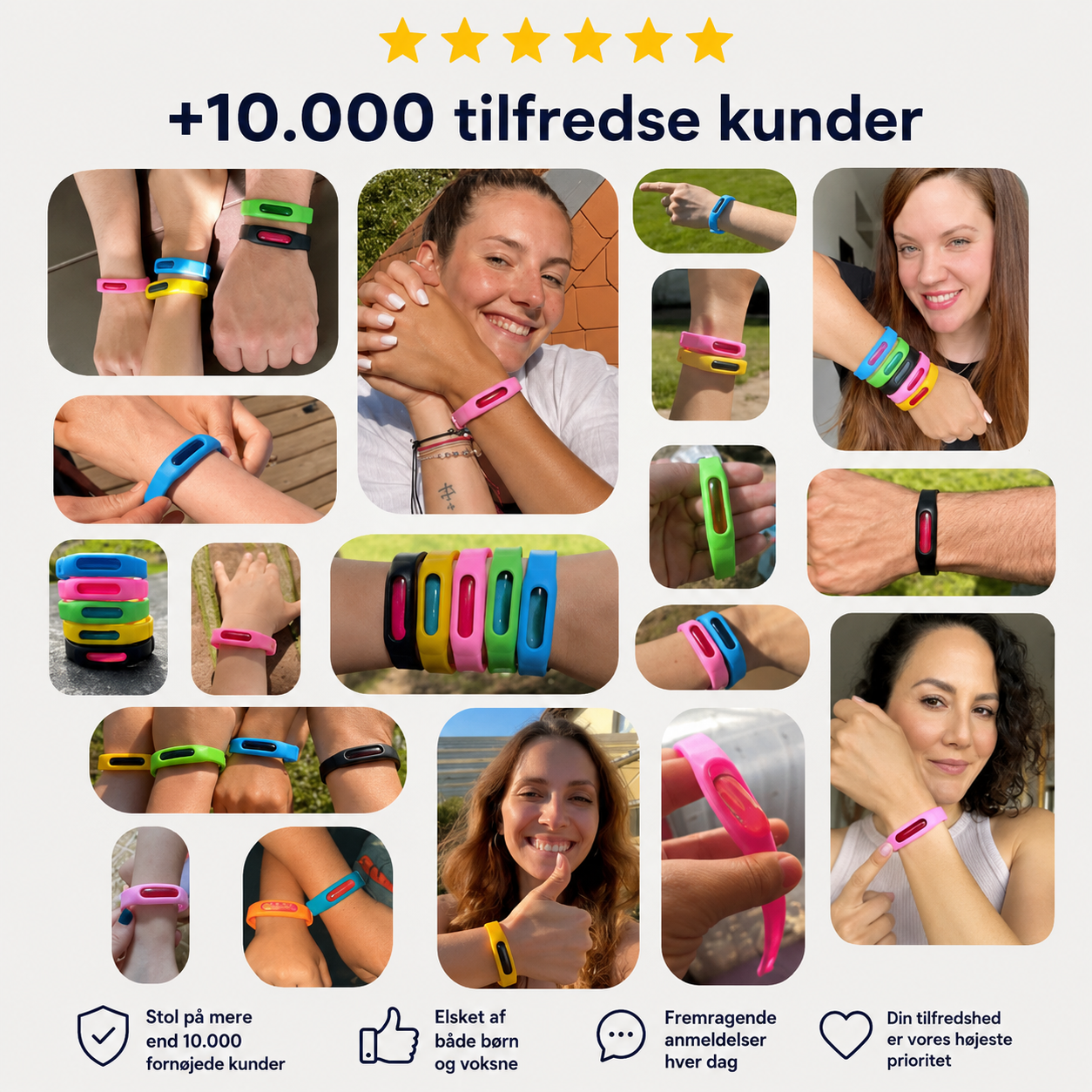 MygFri™ - Myggeafvisende armbånd med udskiftelig duftkapsel