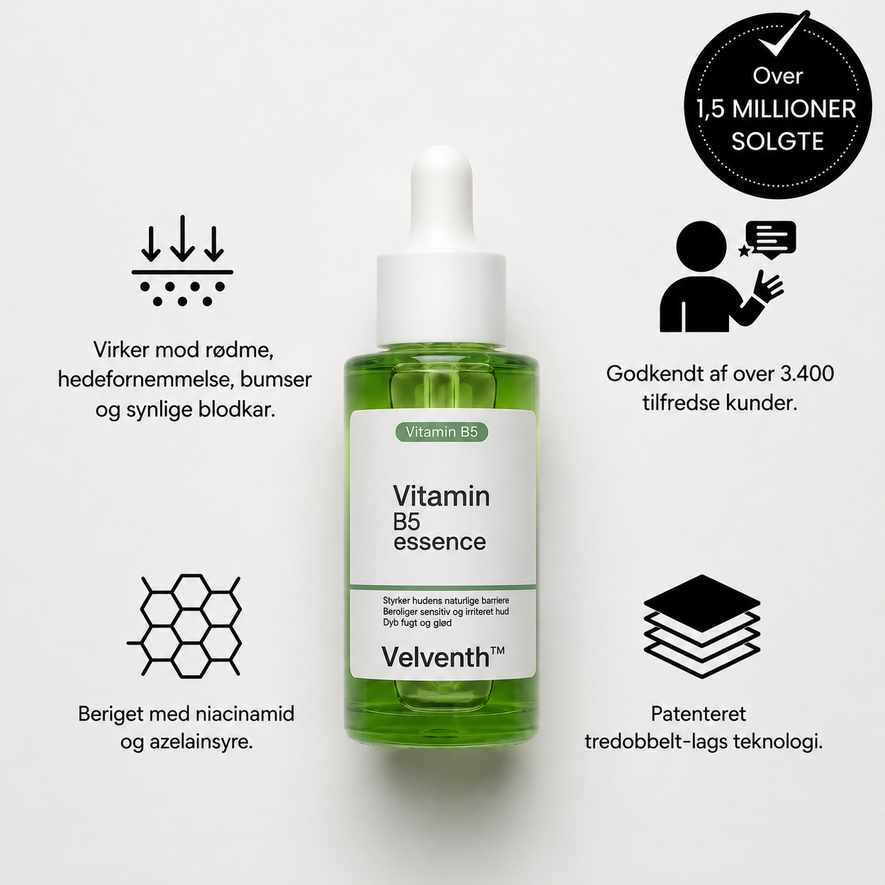 Velventh™ – Det beroligende serum mod rødme og irritation