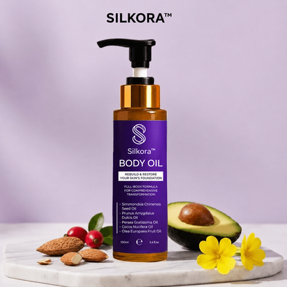 Silkora™ – Opstrammende kropsolie til moden hud