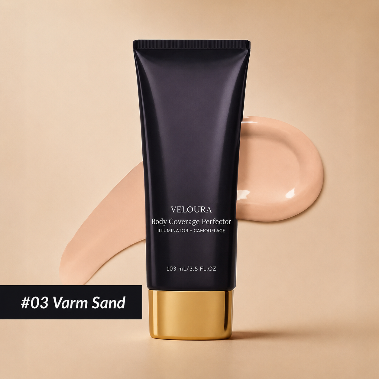 Veloura™ Body Veil - Vandfast Kropsmakeup med Naturlig Dækning