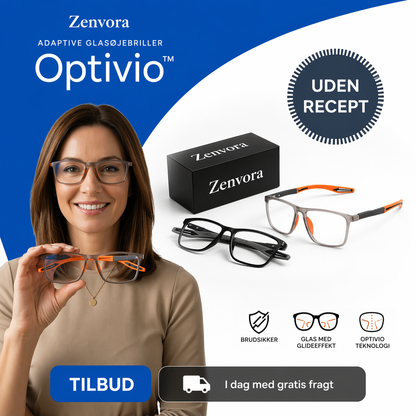 Optivio™ Adaptiv progressive brille + brilleetui: Sikr dig 1+1 GRATIS nu!