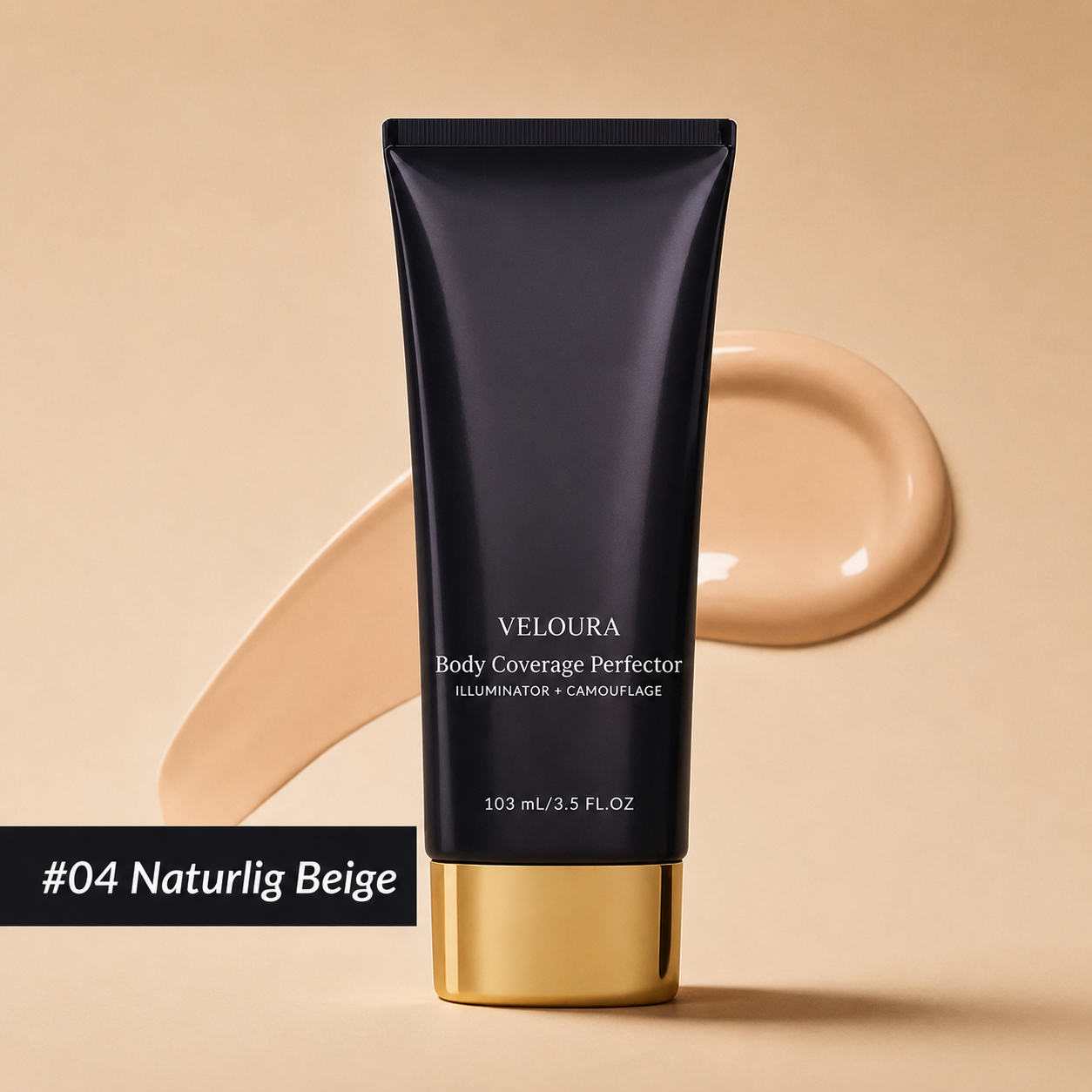 Veloura™ Body Veil - Vandfast Kropsmakeup med Naturlig Dækning