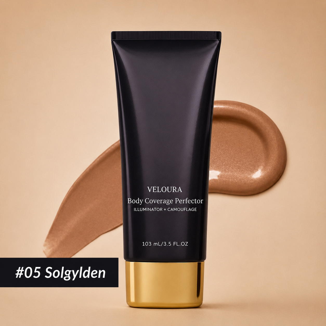 Veloura™ Body Veil - Vandfast Kropsmakeup med Naturlig Dækning
