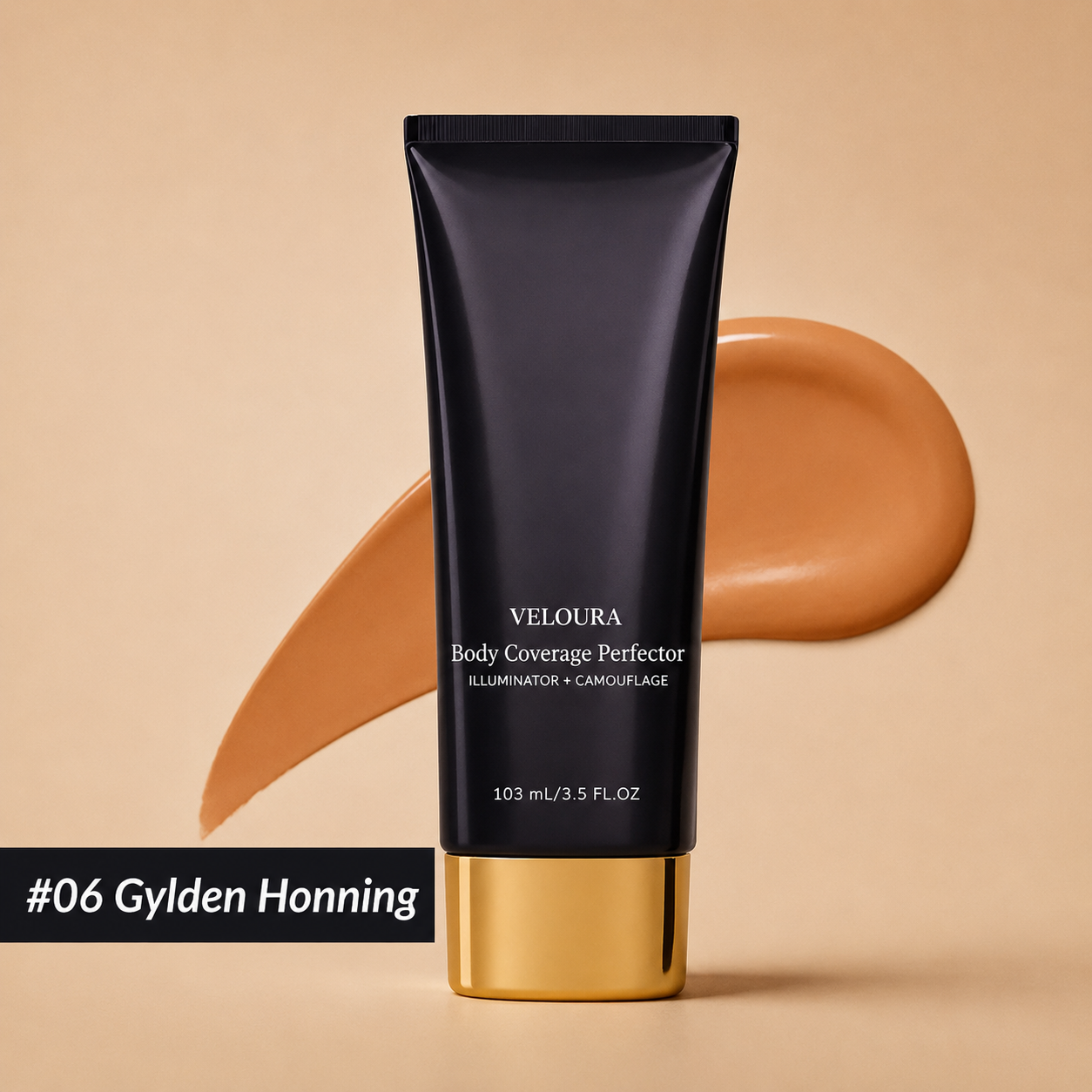 Veloura™ Body Veil - Vandfast Kropsmakeup med Naturlig Dækning