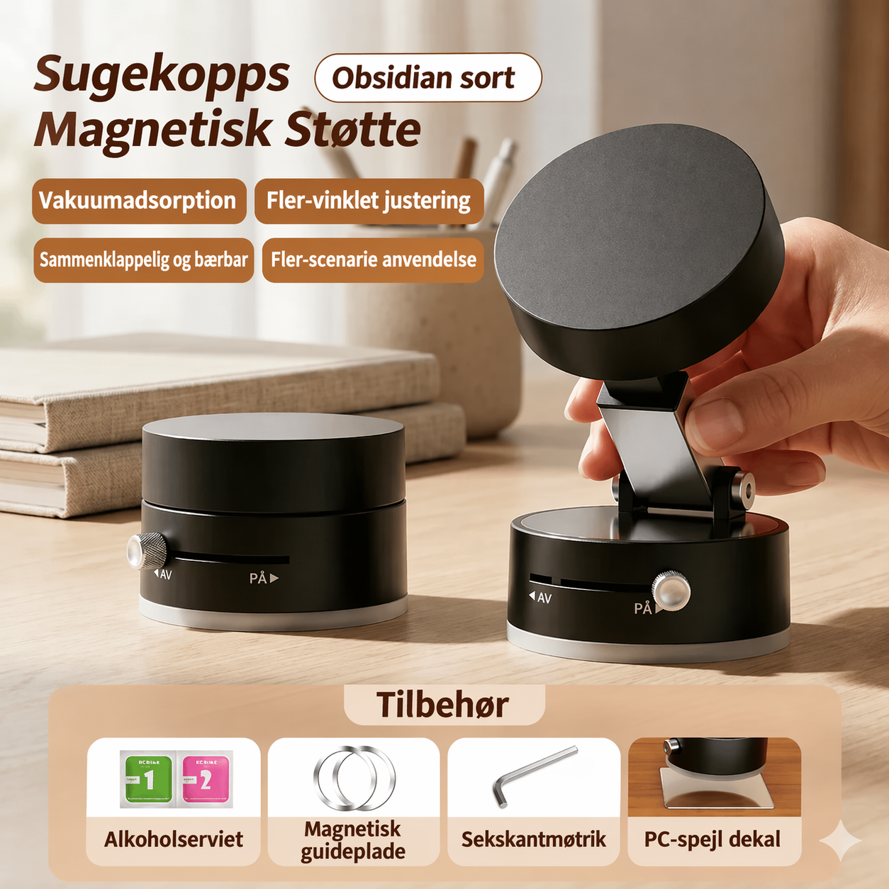 DriveGrip™ – Magnetisk Mobilholder med Ekstremt Stærkt Greb
