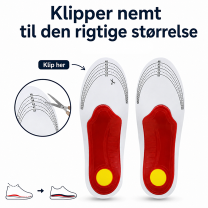 FodBue™ – Støttende indlægssåler med svangstøtte
