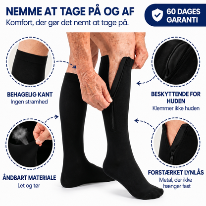 LettBen™ - Kompressionsstrømper med lynlås
