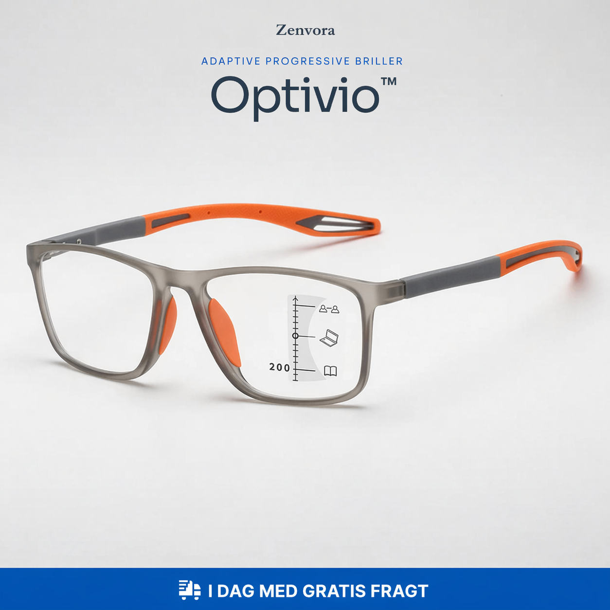 Optivio™ Adaptiv progressive brille + brilleetui: Sikr dig 1+1 GRATIS nu!