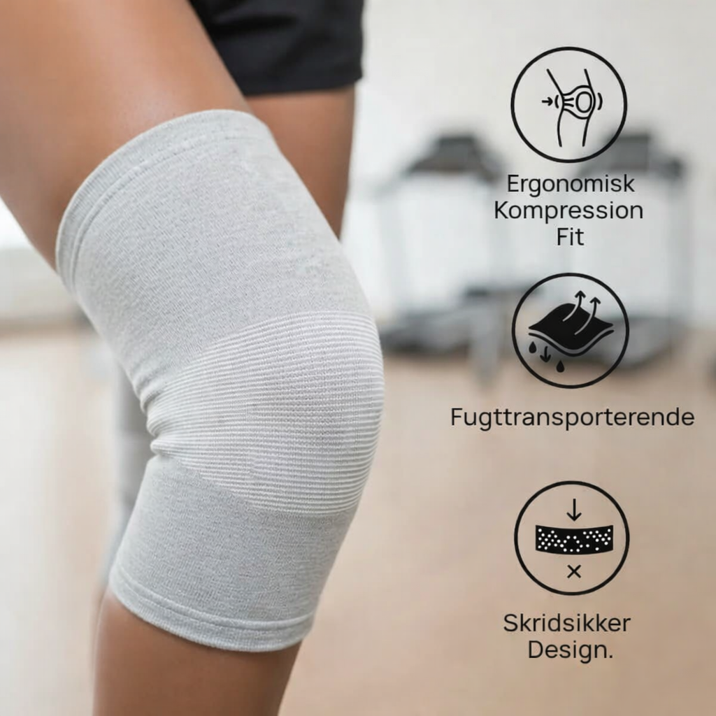 KneeFlow™ - Bamboo Knee Support – Naturlig Komfort & Stabilitet (1+1 GRATIS)