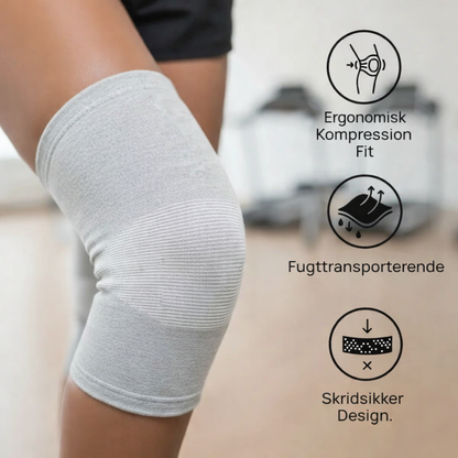 KneeFlow™ - Bamboo Knee Support – Naturlig Komfort & Stabilitet (1+1 GRATIS)