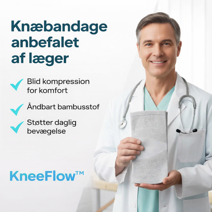 KneeFlow™ - Bamboo Knee Support – Naturlig Komfort & Stabilitet (1+1 GRATIS)