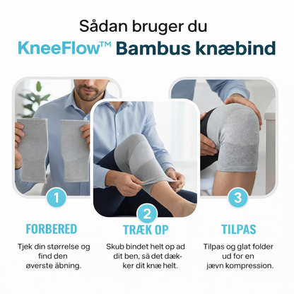 KneeFlow™ - Bamboo Knee Support – Naturlig Komfort & Stabilitet (1+1 GRATIS)