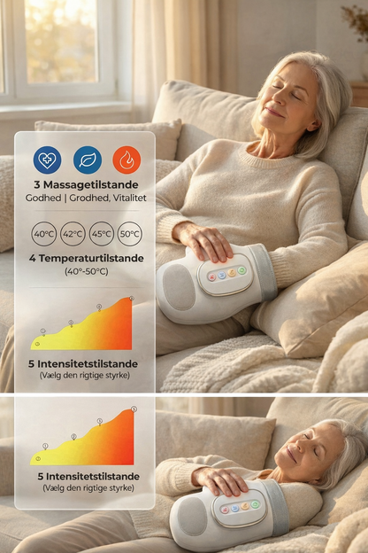 HandEase™ Hand Massager  Slip af med stive fingre, prikken og smerter – på få minutter