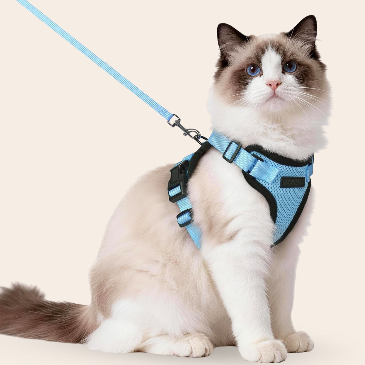 KatteVenture™ - Åndbart og justerbart katteharness med line