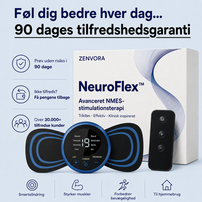 NeuroFlex™ – Avanceret NMES-teknologi til daglig lindring