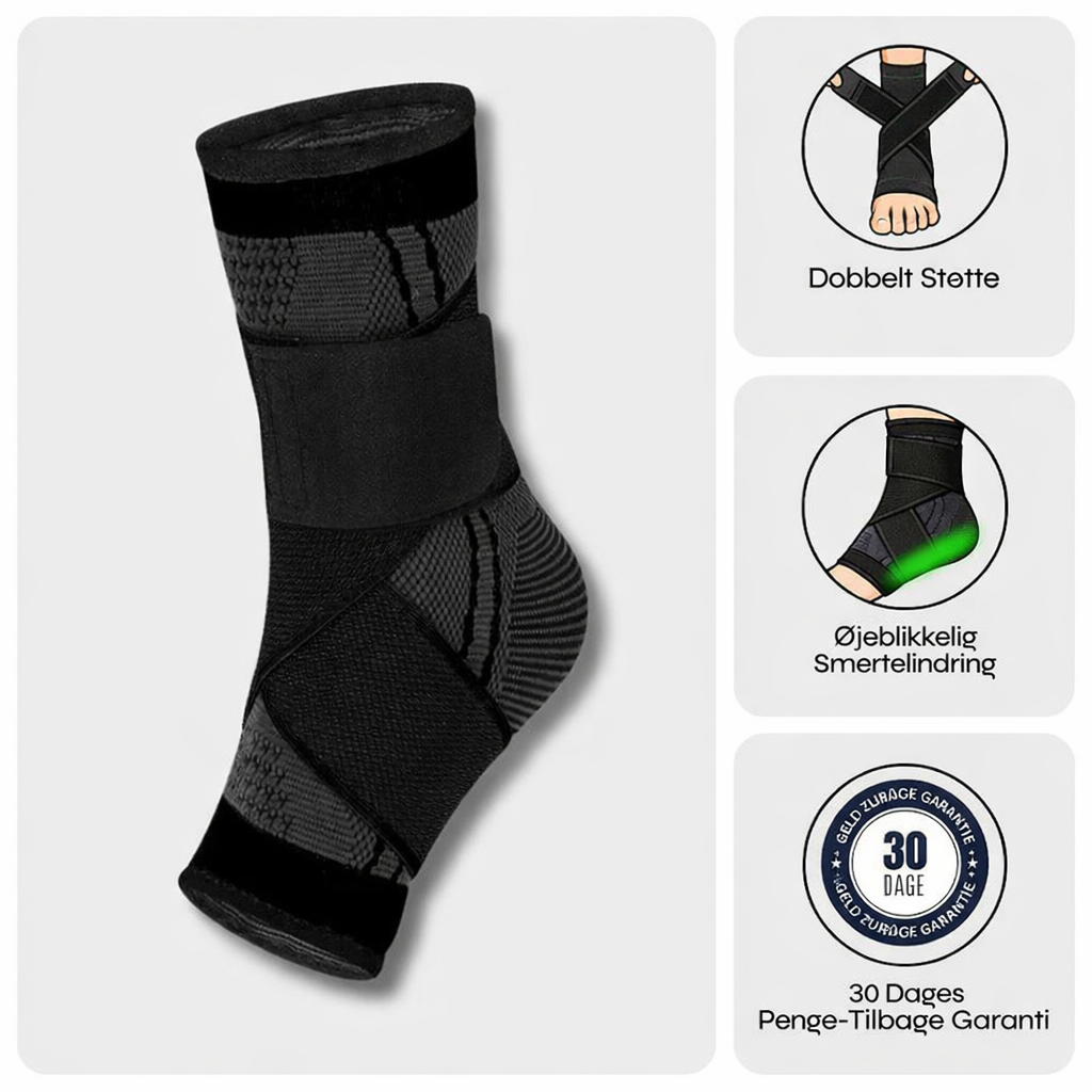 StabiFlex™ Ankelstøtte – Slip Af Med Smerter & Gå Stabilt Igen På Få Dage