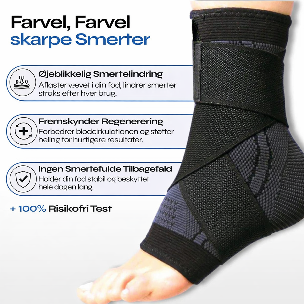 StabiFlex™ Ankelstøtte – Slip Af Med Smerter & Gå Stabilt Igen På Få Dage